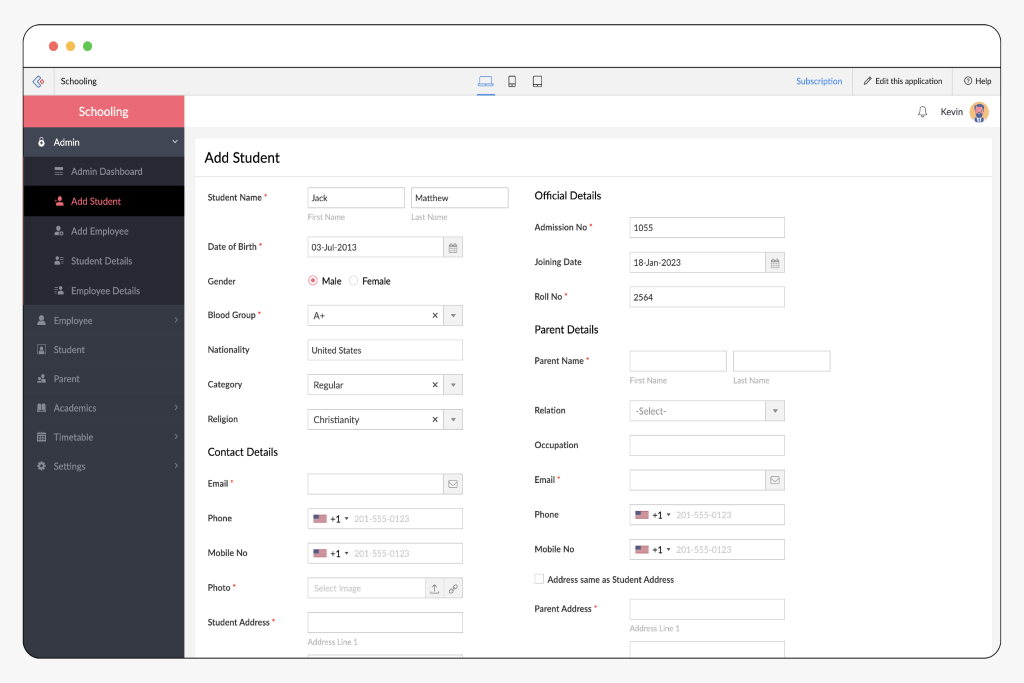 School Management System