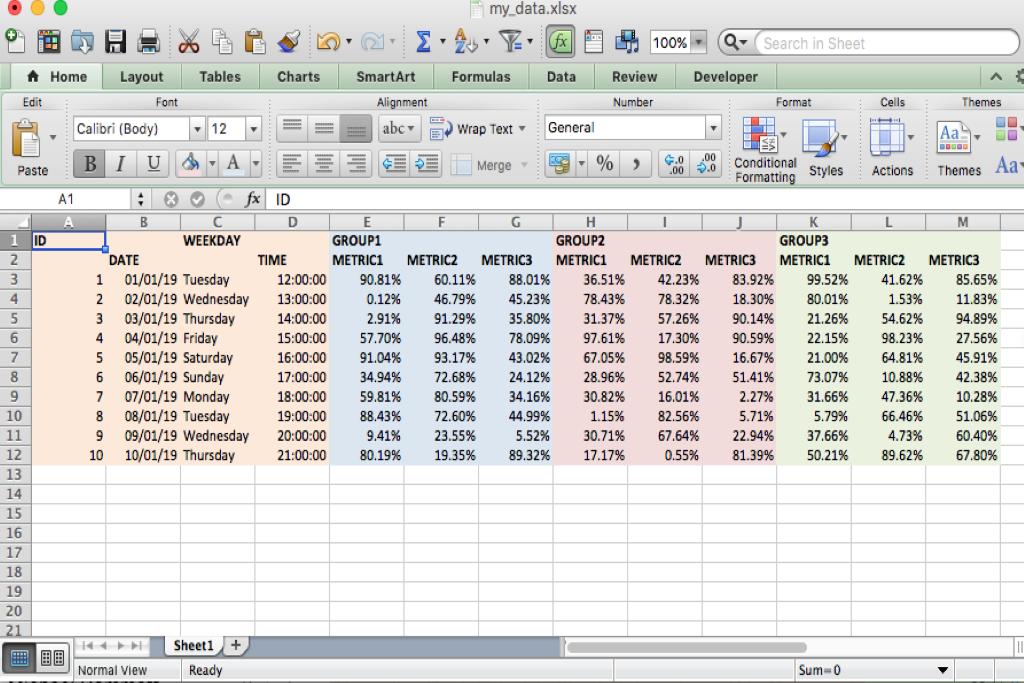 Excel Attendance Report Generator